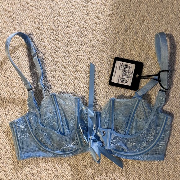 Honey Birdette Rebecca Blue Bell Bra - Picture 1 of 4